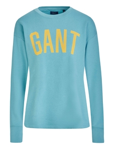 Пуловер Gant, бирюзовый