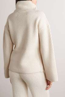 BY MALENE BIRGER шерстяной свитер Ezra в рубчик с высоким воротником, кремовый