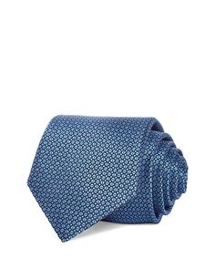 Классический шелковый галстук с геометрическим принтом Zegna