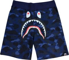 Шорты BAPE Camo Shark Sweat Shorts &apos;Navy&apos;, синий