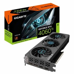 Видеокарта Gigabyte GeForce RTX 4060 Ti Eagle, 8 Гб, GV-N406TEAGLE-8GD, черный