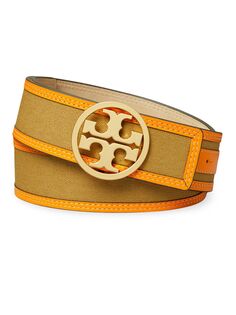 Холщовый ремень Miller с кожаной отделкой Tory Burch