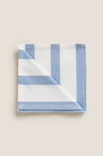 Хлопковые салфетки в полоску (набор из 2 шт.) Zara, синий