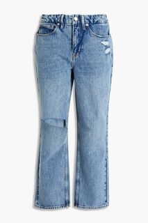 Хорошие джинсы-бойфренды Duster 90-х с потертостями GOOD AMERICAN, синий