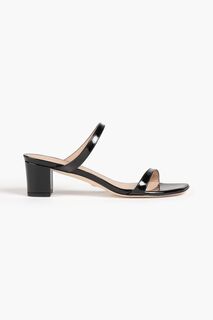 Лакированные мюли Aleena 50 STUART WEITZMAN, черный