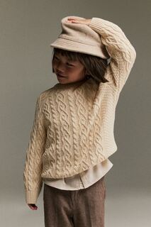 Хлопковый вязаный свитер H&amp;M H&M