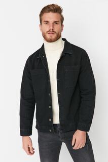 Джинсовая куртка Trendyol мужская стандартного кроя с двумя карманами