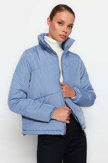 Куртка-пуховик Trendyol водоотталкивающая, голубой