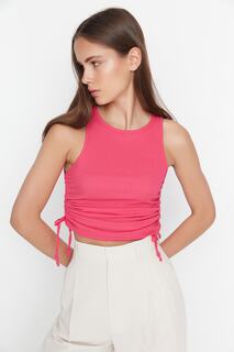 Блузка Trendyol, розовый