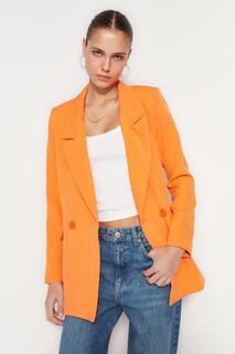Пиджак Trendyol на обычной подкладке, оранжевый