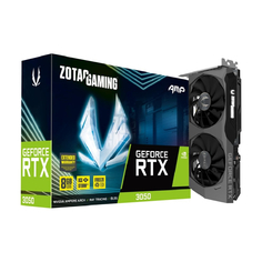 Видеокарта ZOTAC GeForce RTX 3050 AMP, 8 ГБ, серый