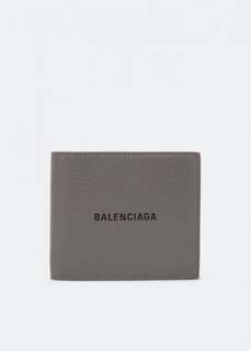 Кошелек BALENCIAGA Cash square folded wallet, серый