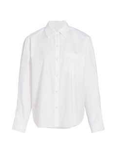 Рубашка Wesley Poplin с объемными рукавами Derek Lam 10 Crosby, белый