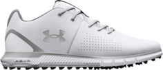 Бутсы Under Armour HOVR Fade 2 Spikeless Golf 2E Wide White Metallic Silver, белый