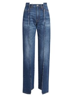 Деконструированные узкие джинсы Victoria Beckham, винтаж