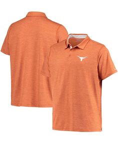 Мужская рубашка-поло омни-оттенка Texas Orange Tech Trail Space Dye Texas Longhorns Tech Trail Columbia