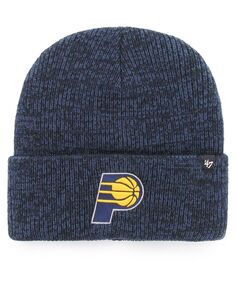 Мужская темно-синяя вязаная шапка с манжетами Indiana Pacers Brain Freeze &apos;47 &apos;47 Brand