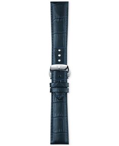 Официальный сменный синий кожаный ремешок для часов Tissot