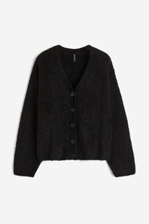 Кардиган H&amp;M Knit, черный H&M