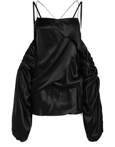 Асимметричное мини-платье Melba со съемными рукавами Ann Demeulemeester, черный