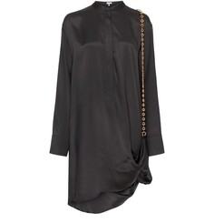Платье-рубашка с цепочкой Loewe, черный