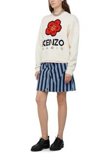 Полосатая короткая юбка Kenzo