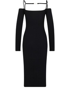 Платье Сьерра-миди Jacquemus, черный