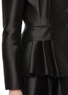 Куртка Микадо со складками Alberta Ferretti, черный
