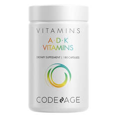 Витаминная добавка Codeage ADK, витамин А, витамин D3, 5000 МЕ К1 и К2 (МК4 и МК7), 180 капсул