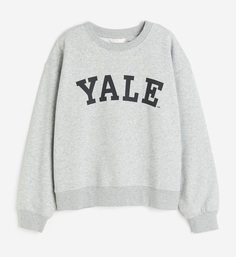 Свитшот H&amp;M Yale with Motif, светло-серый H&M