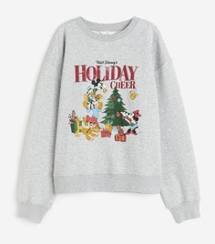 Свитшот H&amp;M Mickey Mouse with Motif, серый H&M