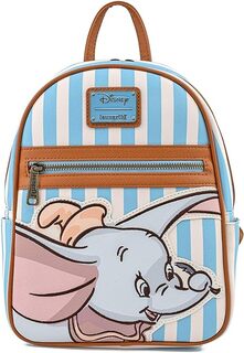 Мини-рюкзак Loungefly Disney Dumbo в полоску из искусственной кожи