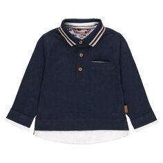 Рубашка поло с длинным рукавом Boboli Knit Combined, синий