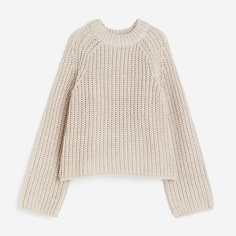 Джемпер H&amp;M Oversized Rib-knit, светло-бежевый H&M