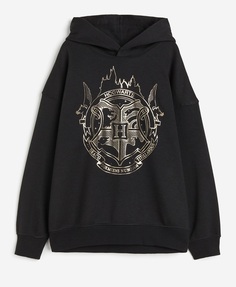 Толстовка H&amp;M Harry Potter Oversized Printed, черный H&M