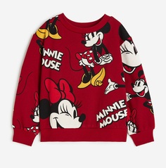 Свитшот H&amp;M Minnie Mouse Printed, красный H&M