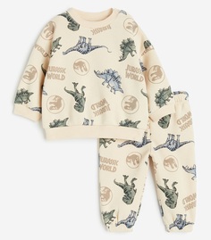 Спортивный костюм H&amp;M Jurassic World 2-piece, светло-бежевый H&M