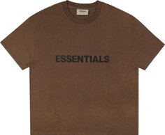 Футболка Fear of God Essentials x SSENSE T-Shirt &apos;Rain Drum&apos;, коричневый