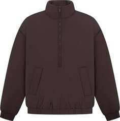 Пуховик Fear of God Essentials Nylon Puffer Jacket &apos;Plum&apos;, коричневый