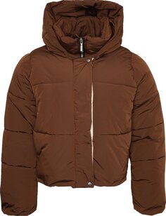 Пуховик Rhude Logo Puffer Jacket &apos;Brown&apos;, коричневый