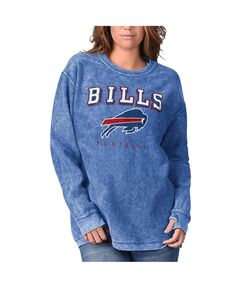 Удобный вельветовый пуловер для женщин Royal Buffalo Bills G-III 4Her by Carl Banks