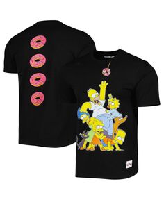 Мужская черная футболка The Simpsons Donut Love Affair Freeze Max