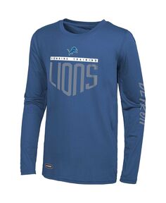 Мужская синяя футболка с длинным рукавом Detroit Lions Impact Outerstuff
