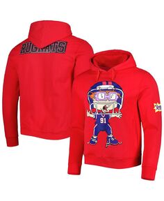 Мужской и женский широкий открытый футбольный пуловер с капюшоном Red Rugrats Chuckie Freeze Max