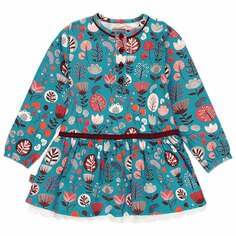 Платье Boboli Knit Stretch Floral, синий