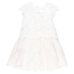Платье Boboli Embroidery Tulle, белый