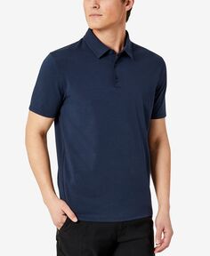 Мужская футболка-поло на пуговицах Kenneth Cole, синий