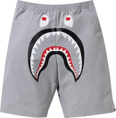 Шорты BAPE Shark Beach Shorts &apos;Grey&apos;, серый