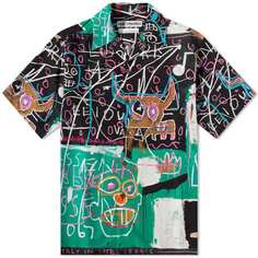 Рубашка Wacko Maria Short Sleeve Jean-Michel Basquiat Type 5 Hawaiia, мультиколор