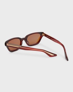 Солнцезащитные очки «кошачий глаз» 1983C из ацетата черепахи KHAITE x Oliver Peoples